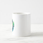 Panda Bear Portrait Forest Paint Splash Logo Kaffeetasse (Mittel)