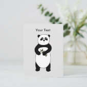 Panda Bear Post Card Postkarte (Stehend Vorderseite)