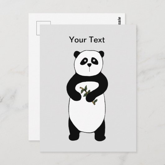 Panda Bear Post Card Postkarte (Vorne/Hinten)