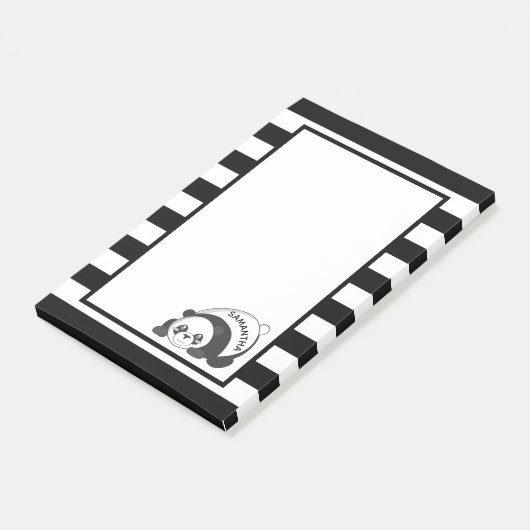 Panda Bear Post-it Klebezettel (angewinkelt)