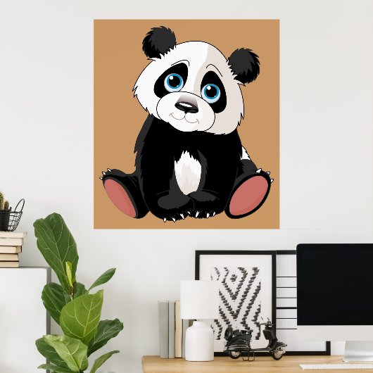 Panda Bear Poster (Heimbüro)