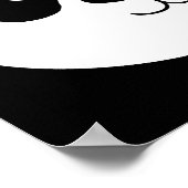 Panda Bear Poster Sign (Ecke)