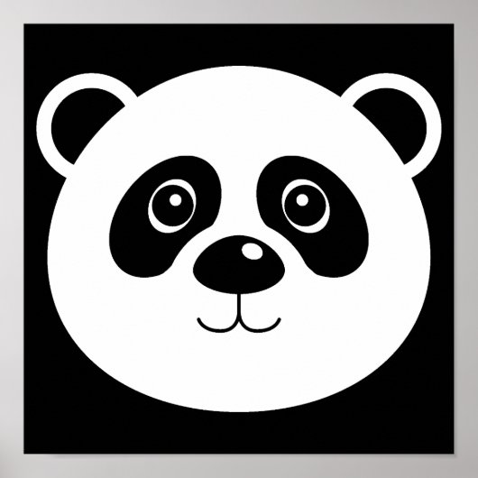 Panda Bear Poster Sign (Vorne)
