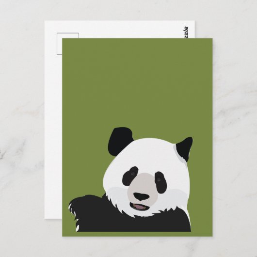 Panda Bear Postkarte (Vorne/Hinten)