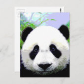 Panda Bear Postkarte (Vorne/Hinten)