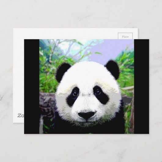 Panda Bear Postkarte (Vorne/Hinten)