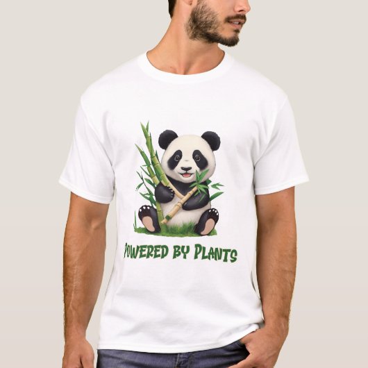 Panda Bear powered by Pflanze T-Shirt (Vorderseite)