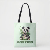 Panda Bear powered by Pflanze Tasche (Vorderseite)