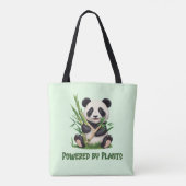 Panda Bear powered by Pflanze Tasche (Rückseite)
