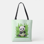 Panda Bear powered by Pflanze Tasche (Rückseite)