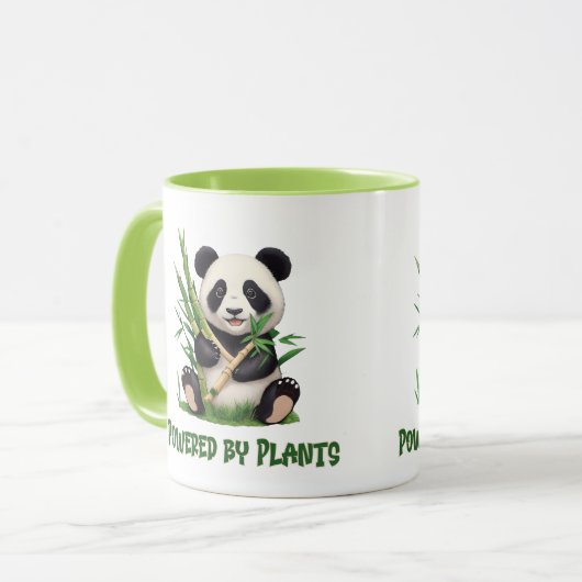 Panda Bear powered by Pflanze Tasse (Vorderseite Links)