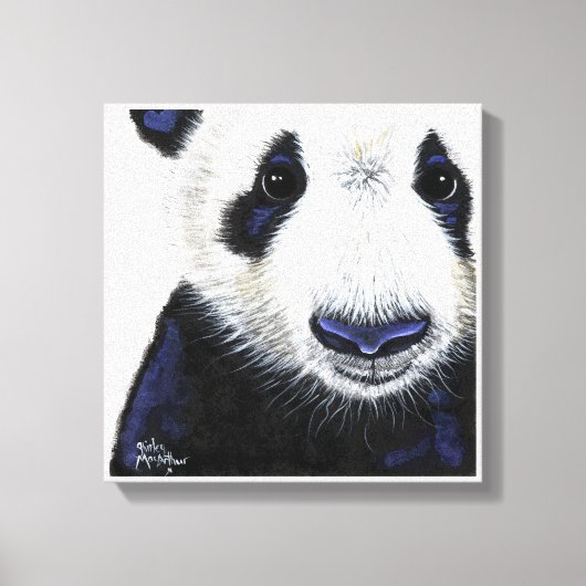 Panda Bear Print ' PANDA ' von Shirley MacArthur Leinwanddruck (Vorderseite)