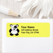 Panda Bear Rücksendeadressen-Aufkleber (Insitu)