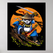 Panda Bear Samurai Ninja Poster (Vorne)