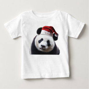 Panda Bear Santa Claus Baby T-shirt