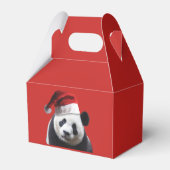 Panda Bear Santa Claus Geschenkschachtel (Rückseite)