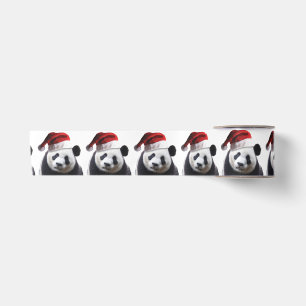 Panda Bear Santa Claus Satinband