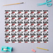 Panda Bear Santa Claus Seidenpapier (Basteln)