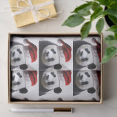 Panda Bear Santa Claus Seidenpapier (Geschenk)