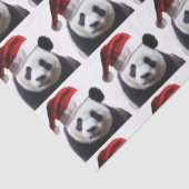 Panda Bear Santa Claus Seidenpapier (Detail)