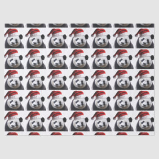 Panda Bear Santa Claus Seidenpapier