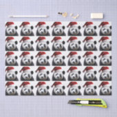 Panda Bear Santa Claus Seidenpapier (Handwerk)