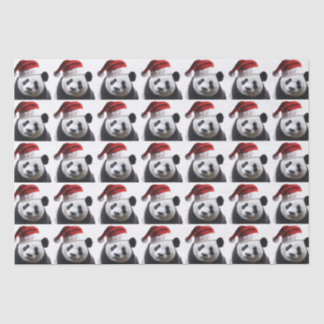 Panda Bear Santa Claus Seidenpapier