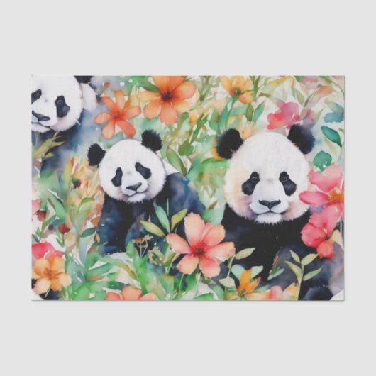 Panda Bear Seidenpapier (Vorderseite)