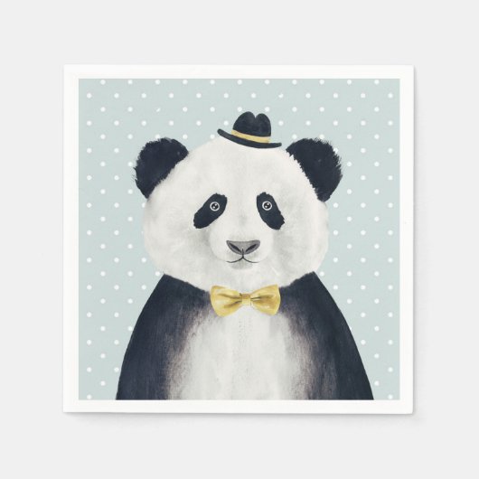 Panda Bear Serviette (Vorderseite)