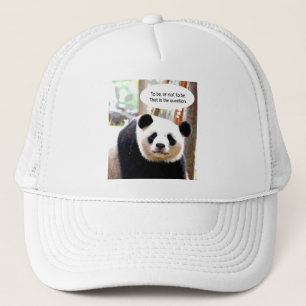 Panda Bear Shakespeare Quote Elegant Modern Truckerkappe