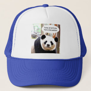 Panda Bear Shakespeare Zitat Elegante Moderne Truckerkappe