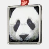 Panda Bear Silbernes Ornament (Links)