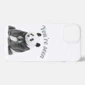 Panda Bear Sketch Art Phone Case iPhone Hülle (Rückseite (Horizontal))