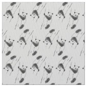 Panda Bear Sketch Muster Stoff (Nahaufnahme)