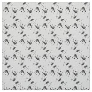 Panda Bear Sketch Muster Stoff