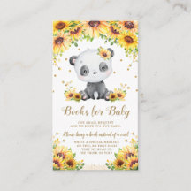 Panda Bear Sonnenblume Baby Dusche bringen Sie ein