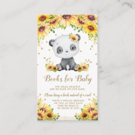 Panda Bear Sonnenblume Baby Dusche bringen Sie ein Begleitkarte