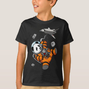 Panda Bear Space Astronaut Funny Animal T-Shirt