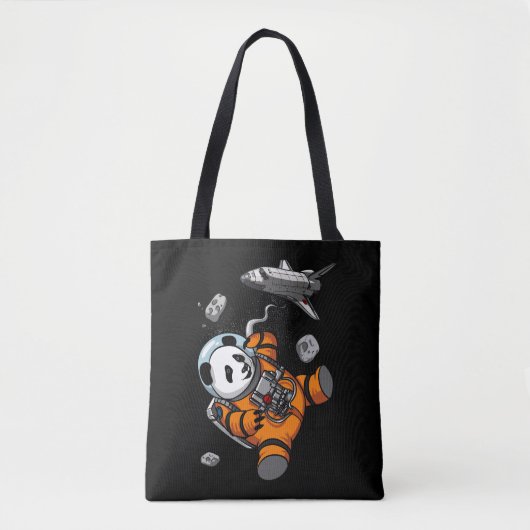 Panda Bear Space Astronaut Funny Animal Tasche (Vorderseite)