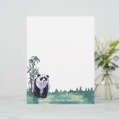 Panda Bear Stationery (Stehend Vorderseite)