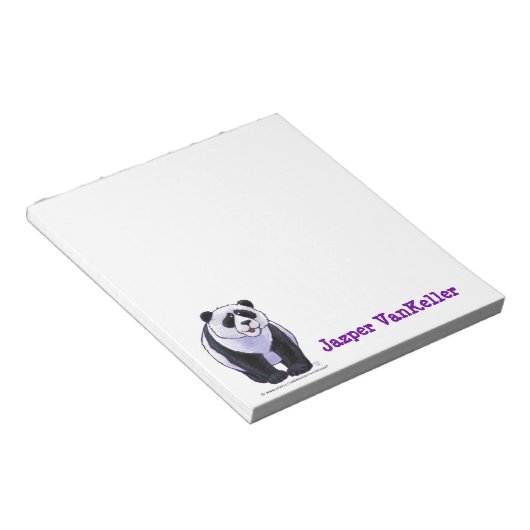 Panda Bear Stationery Notizblock (angewinkelt)