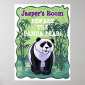Panda Bear Stationery Poster (Vorne)