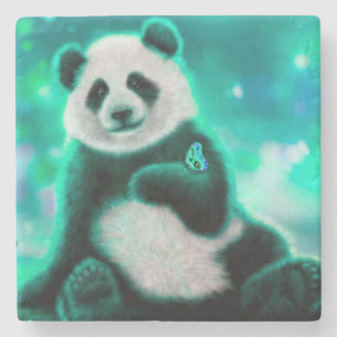 Panda Bear Steinuntersetzer
