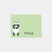 Panda Bear Sticky Note Pad Post-it Klebezettel (Vorderseite)