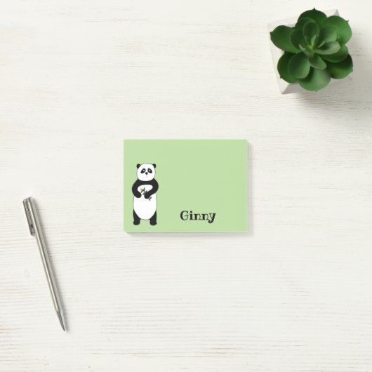 Panda Bear Sticky Note Pad Post-it Klebezettel (Büro)
