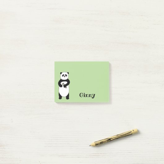 Panda Bear Sticky Note Pad Post-it Klebezettel (Auf Schreibtisch)
