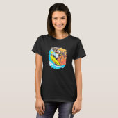 Panda Bear Surfbrett Sup Paddeln T-Shirt (Vorne ganz)