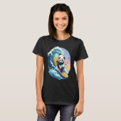 Panda Bear Surfing the great Wave off Kanagawa T-Shirt (Vorne ganz)