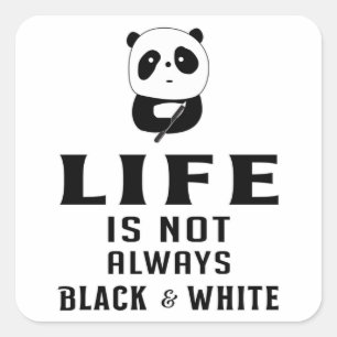 Panda Bear Süße Tier China Pandas Paw Funny Gesche Quadratischer Aufkleber