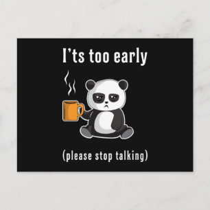 Panda Bear Süße Tier Pandas Paw Funny Geschenk Ide Postkarte